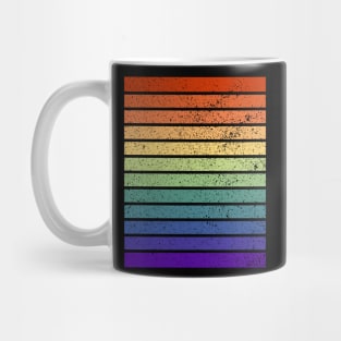 Vintage Distressed Gay Pride Colors Mug